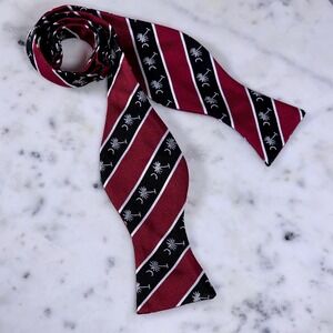 Silk Bow Tie South Carolina USC Palmetto Moon Stripe Preppy USC Style Neckwear